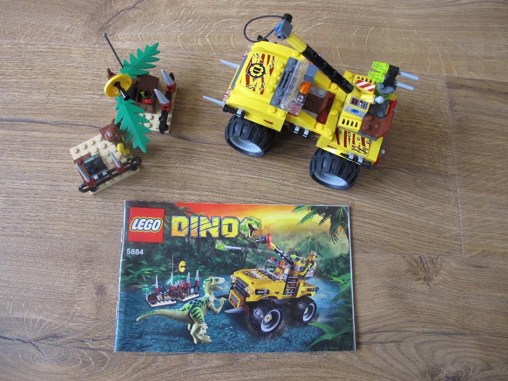 Lego 5884 Dino Raptor achtervolging, Ophalen of Verzenden, Gebruikt, Complete set, Lego