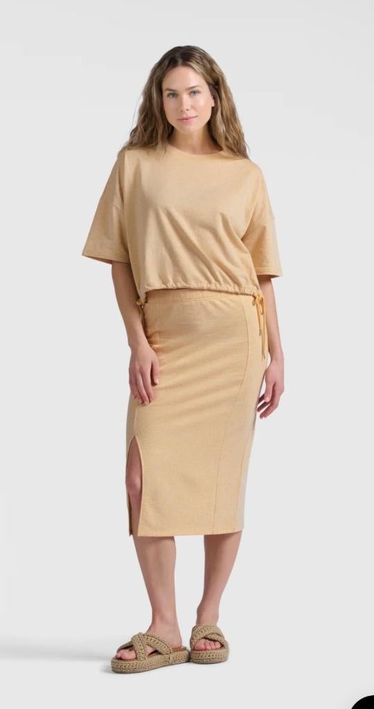 Yaya camel midi rok maat M, Kleding | Dames, Maat 38/40 (M), Bruin, Nieuw, Ophalen of Verzenden