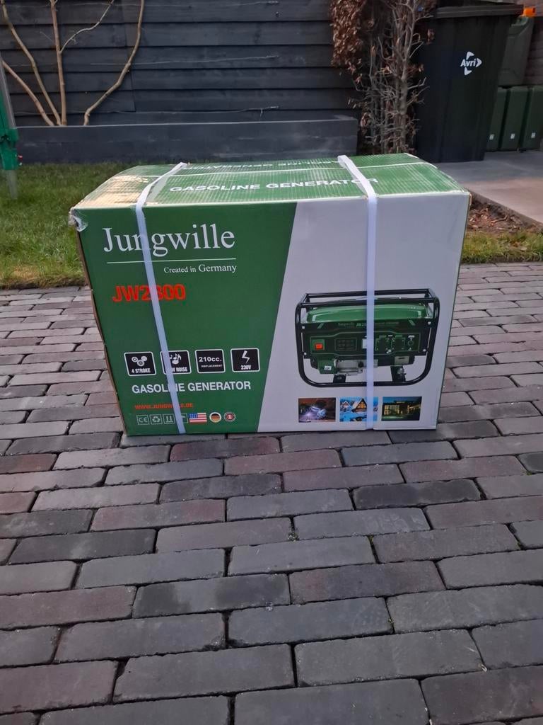 Nieuwe Jungwille JW2800 Benzine Generator - Ongebruikt!, Ophalen of Verzenden, Nieuw, Minder dan 5 kVA, Benzine