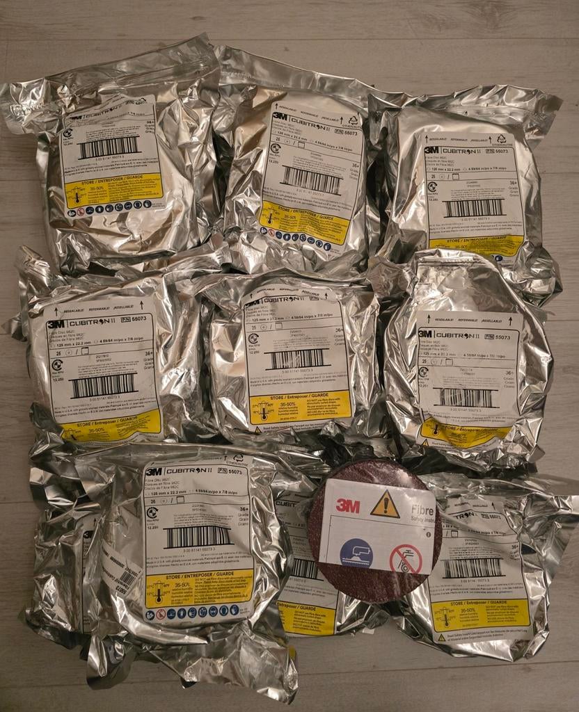 150x Cubitron-2 fiber slijpschijven 125mm, Ophalen of Verzenden, Nieuw