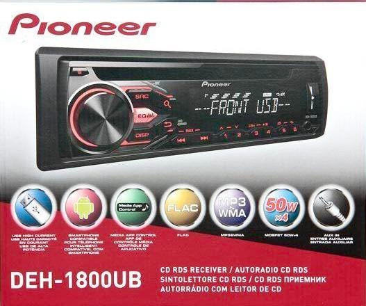Pioneer DEH-1800UB autoradio met USB,AUX&CD, Ophalen of Verzenden, Zo goed als nieuw