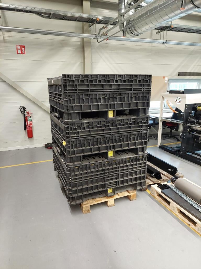 Opvouwbare pallet box kunststof krat, Ophalen, 100 cm of meer, Opvouwbaar, 60 cm of meer