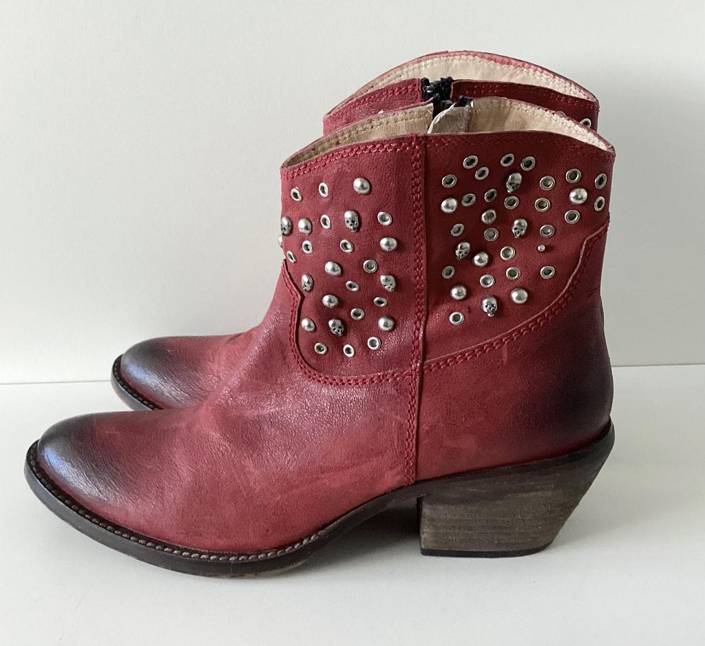 BUFFALO laarzen western cowboy leer mt 38, Lage of Enkellaarzen, Ophalen of Verzenden, Gedragen, Buffalo