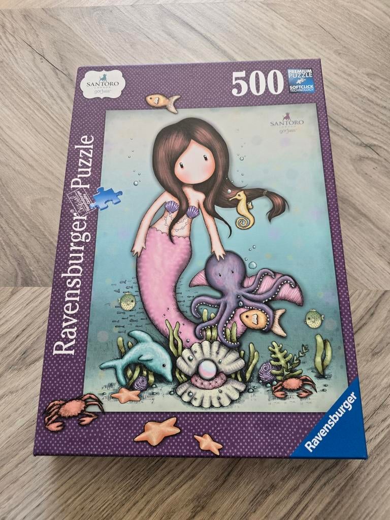 Ravensburger santoro gorjuss puzzel, Ophalen of Verzenden, 500 t/m 1500 stukjes, Zo goed als nieuw, Legpuzzel