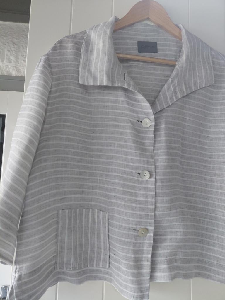 Linnen jasje. Merk Oska., Ophalen of Verzenden, Zo goed als nieuw, Maat 46/48 (XL) of groter