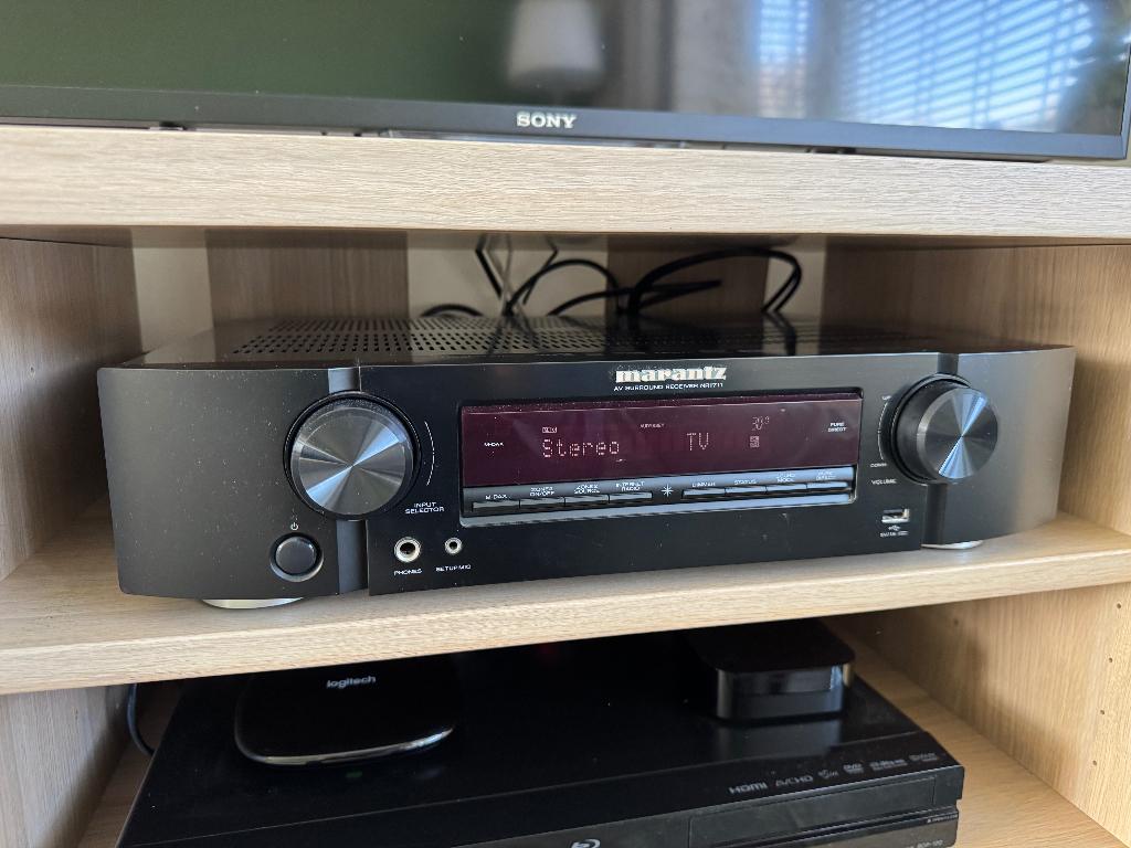 Marantz NR1711 slimline receiver in nieuwstaat (rookvrij), Marantz, Ophalen of Verzenden, Zo goed als nieuw, Minder dan 60 watt