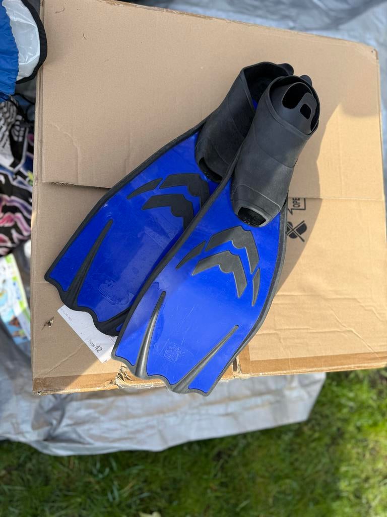 Sunray zwemvliezen maat 34-35 blauw, Watersport en Boten, Ophalen of Verzenden, Gebruikt, Zwem- of Duikvliezen