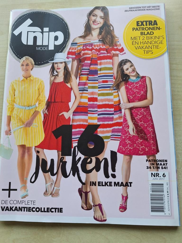 KNIPMODE juni 2017, Ophalen of Verzenden, Zo goed als nieuw, Damesbladen