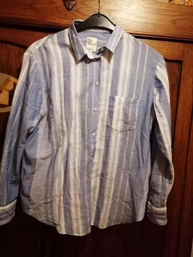 Sacrecoeur blouse blauw wit M, Maat 38/40 (M), Zo goed als nieuw, Sacrecoeur, Verzenden