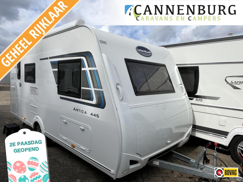 Caravelair Artica 445 cassluifel-vtent en mover, Bedrijf, Treinzit, Schokbreker, Caravelair