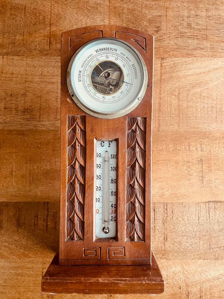 Vintage Barometer, Ophalen of Verzenden, Gebruikt, Barometer