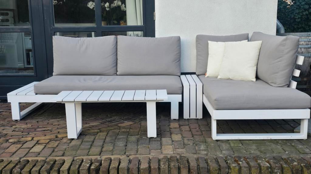 Life Outdoor/Sensa/Ibiza loungeset met salontafel, Tuin en Terras, Tuinsets en Loungesets, Gebruikt, Bank, Aluminium, Ophalen of Verzenden