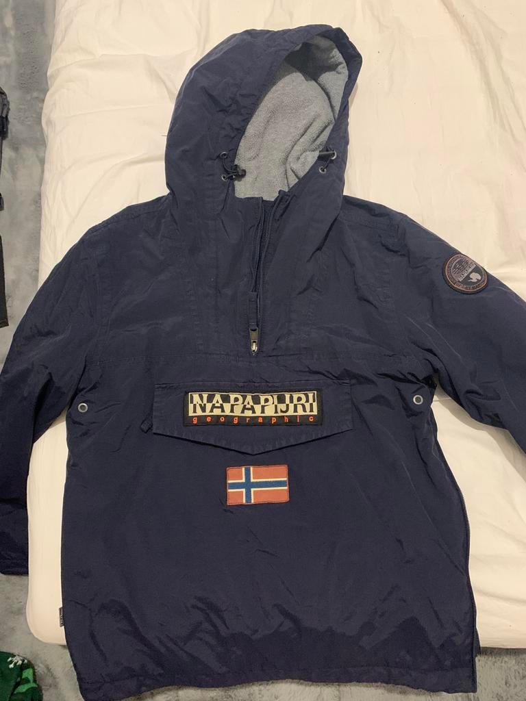 Napapijri jas, Ophalen of Verzenden, Zo goed als nieuw, Blauw