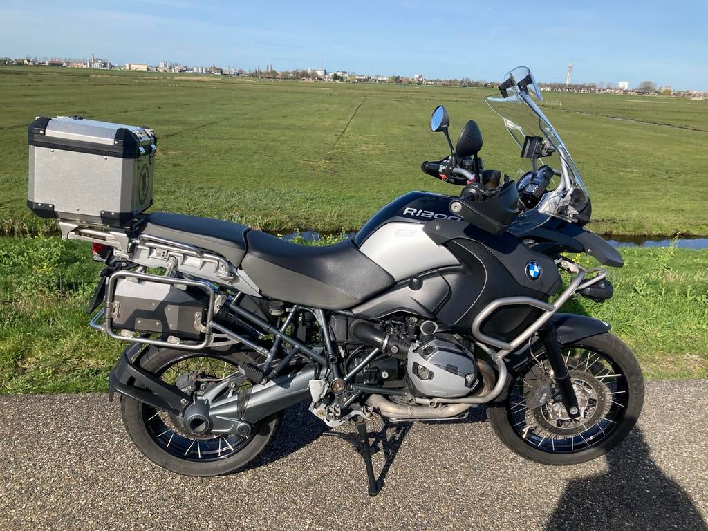 BMW R 1200 GS Adventure TRIPLE BLACK - Topstaat!, Motoren, Motoren | BMW, Electronisch instelbare dempers, 2 cilinders, Motorrijbewijs A