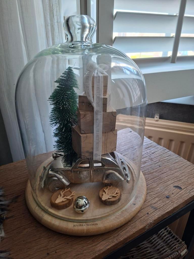 Riviera Maison stolp compleet met kerstdecoratie, Ophalen, Zo goed als nieuw