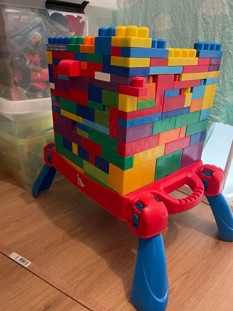 Megabloks: Grote set met bouwtafel en veel blokken, Ophalen, Gebruikt, Megabloks