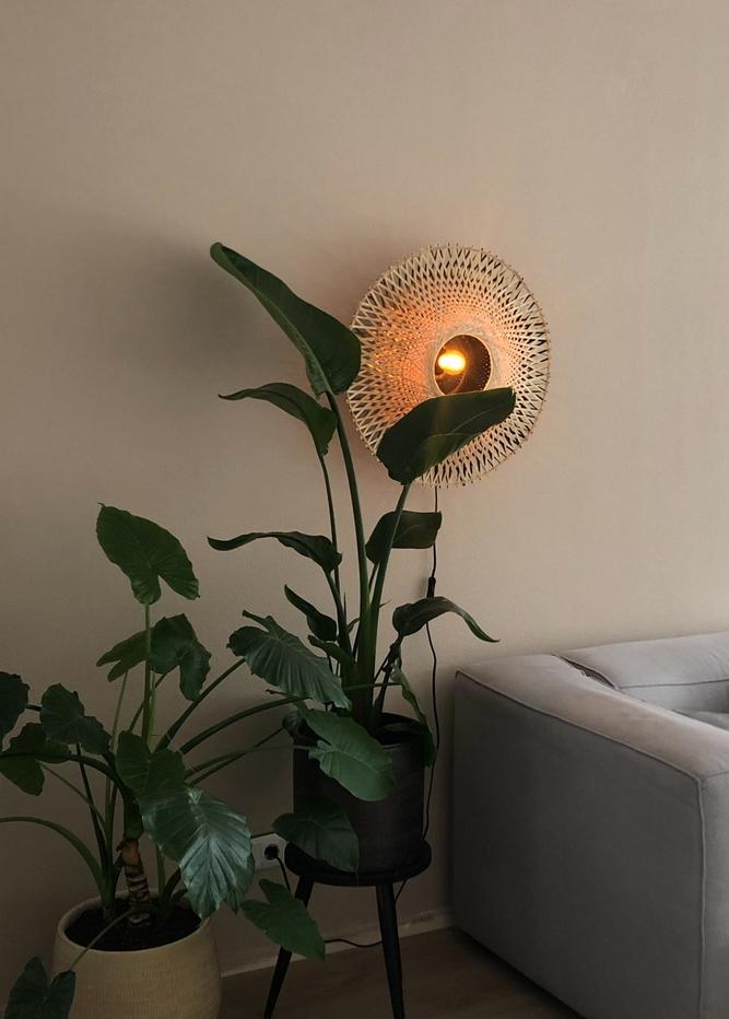 Good & Mojo handgemaakte wandlamp, Ophalen of Verzenden, Zo goed als nieuw, Overige materialen