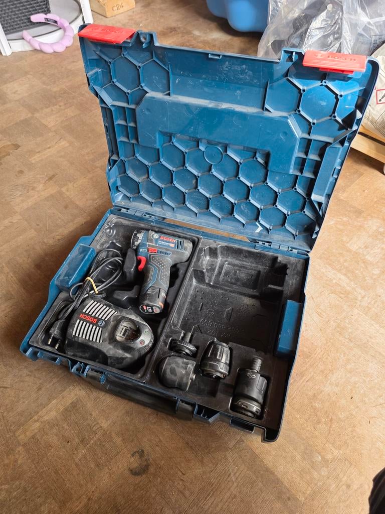 Bosch Professional GSR12v-15 FC met L Boxx en Accu, Doe-het-zelf en Verbouw, Gereedschap | Boormachines, Boormachine, Ophalen of Verzenden