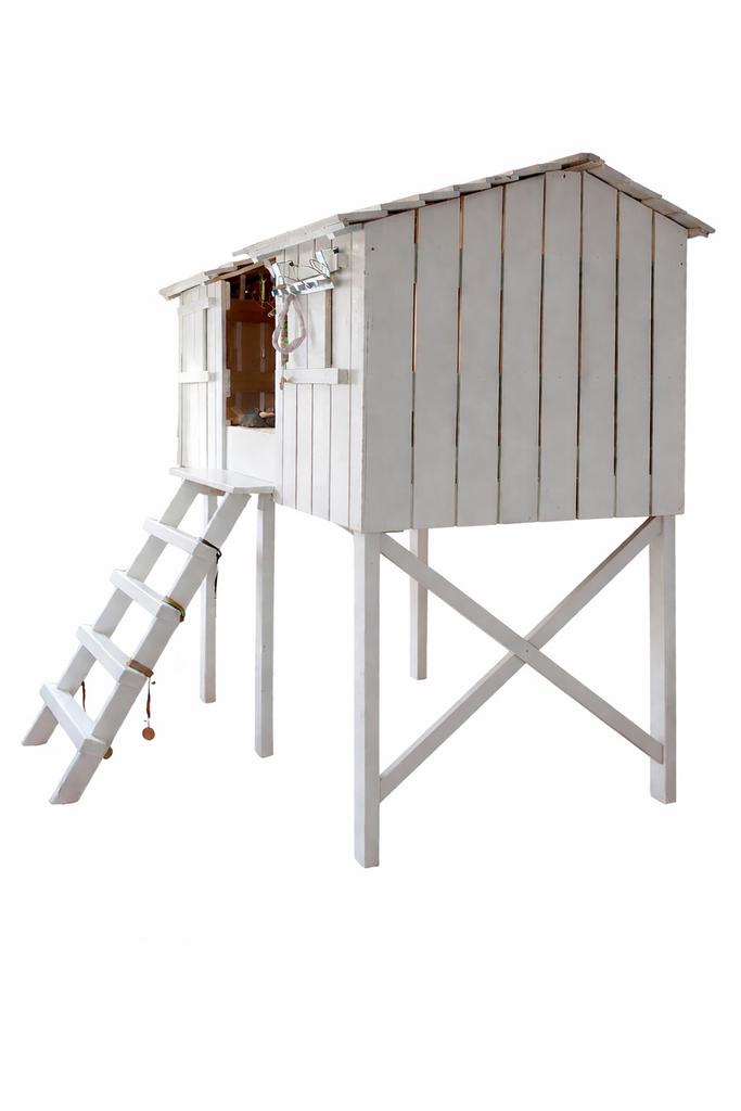 Boomhutbed halfhoogslaper, Kinderen en Baby's, Kinderkamer | Stapelbedden en Hoogslapers, Ophalen, Gebruikt, Halfhoogslaper