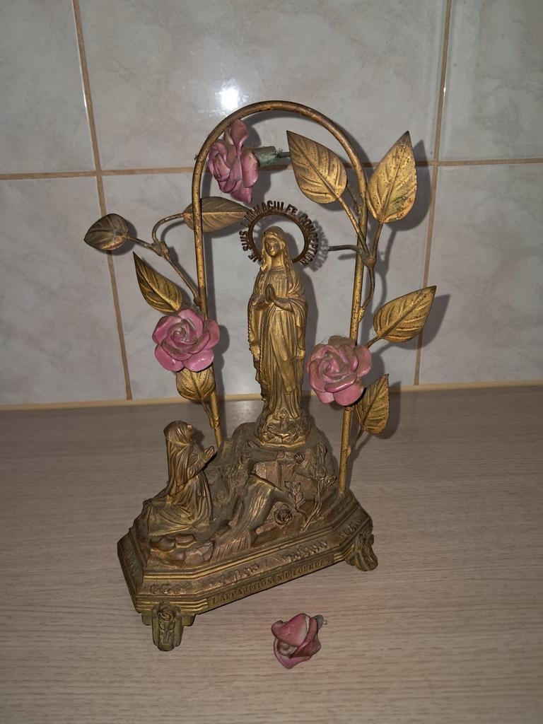 Lourdes muziekdoosje, l'apparition n.d.lourdes, Ophalen of Verzenden