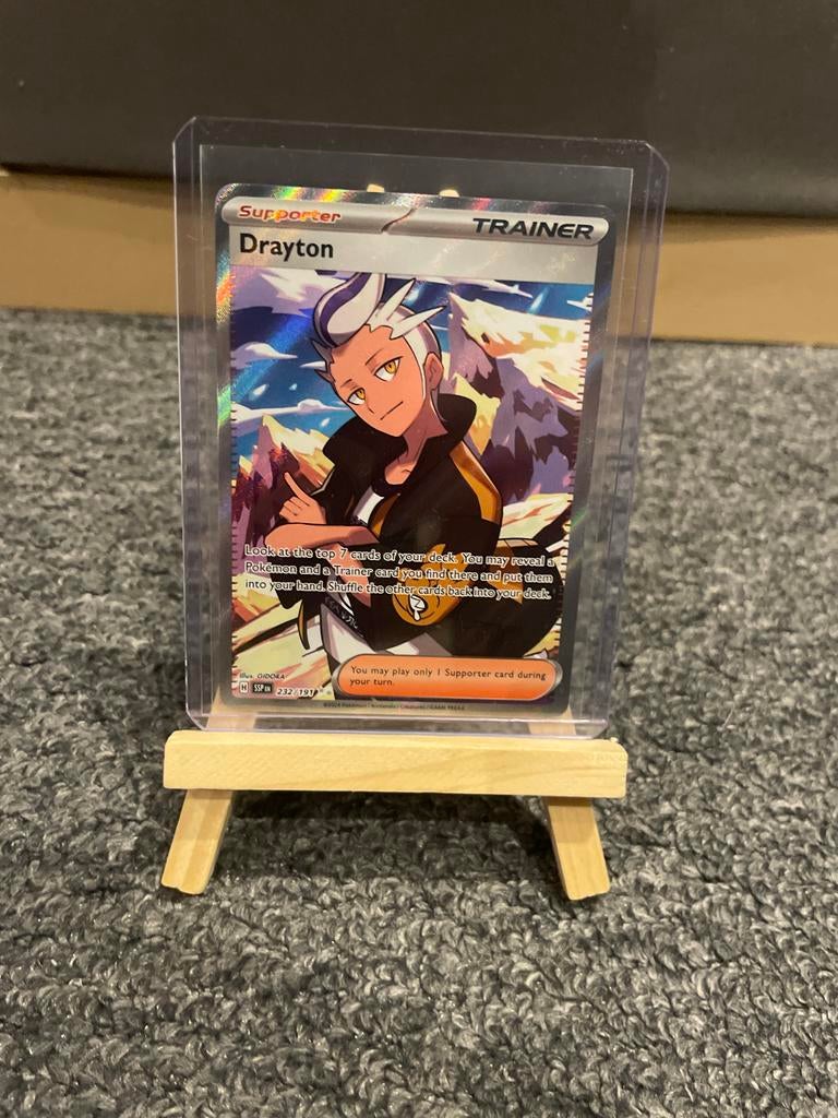 Drayton 232/191 Surging Sparks Pokémon Kaart, Ophalen of Verzenden, Zo goed als nieuw, Losse kaart