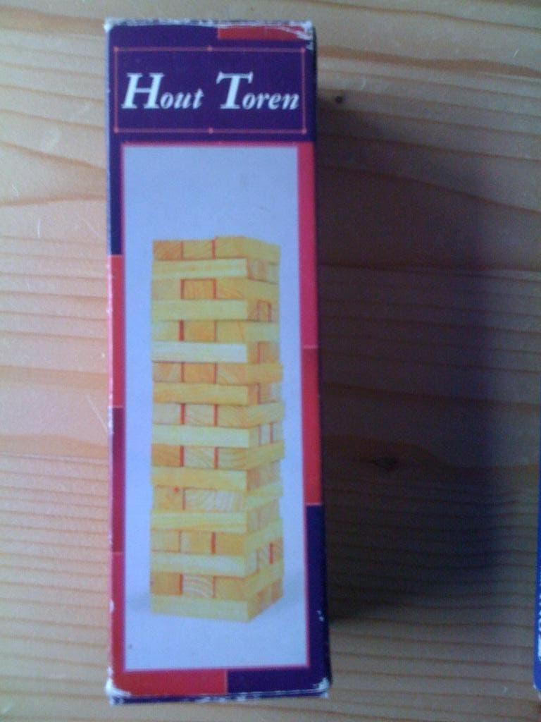 Houten Toren, Een of twee spelers, Ophalen of Verzenden, Zo goed als nieuw