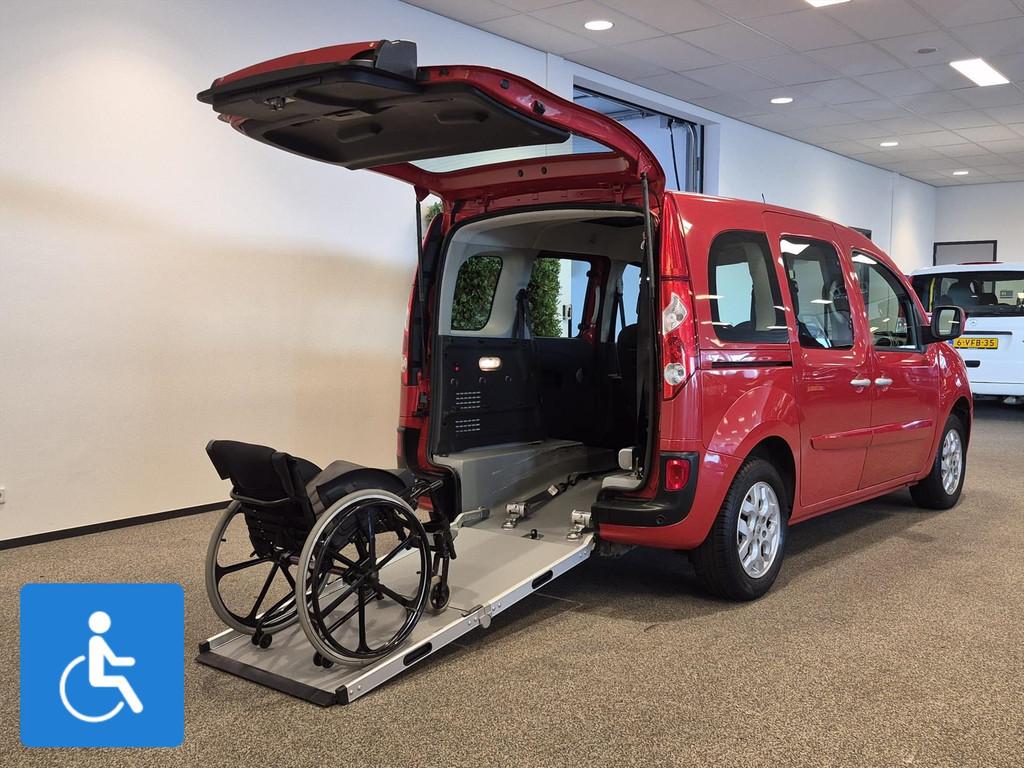 Renault Kangoo Rolstoelauto 3+1 (airco), Auto's, 13 km/l, Stof, Gebruikt, Origineel Nederlands
