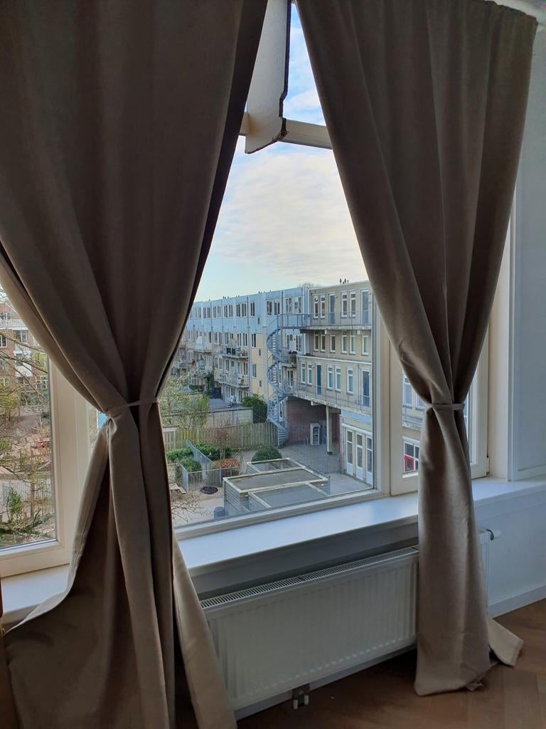 Pair of curtains, Ophalen of Verzenden, Zo goed als nieuw, 50 tot 100 cm, Minder dan 100 cm