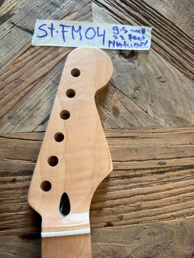Stratocaster hals” Tiger flame Maple 22 fr Naturel ST-FMO4, Muziek en Instrumenten, Instrumenten | Onderdelen, Verzenden, Geen
