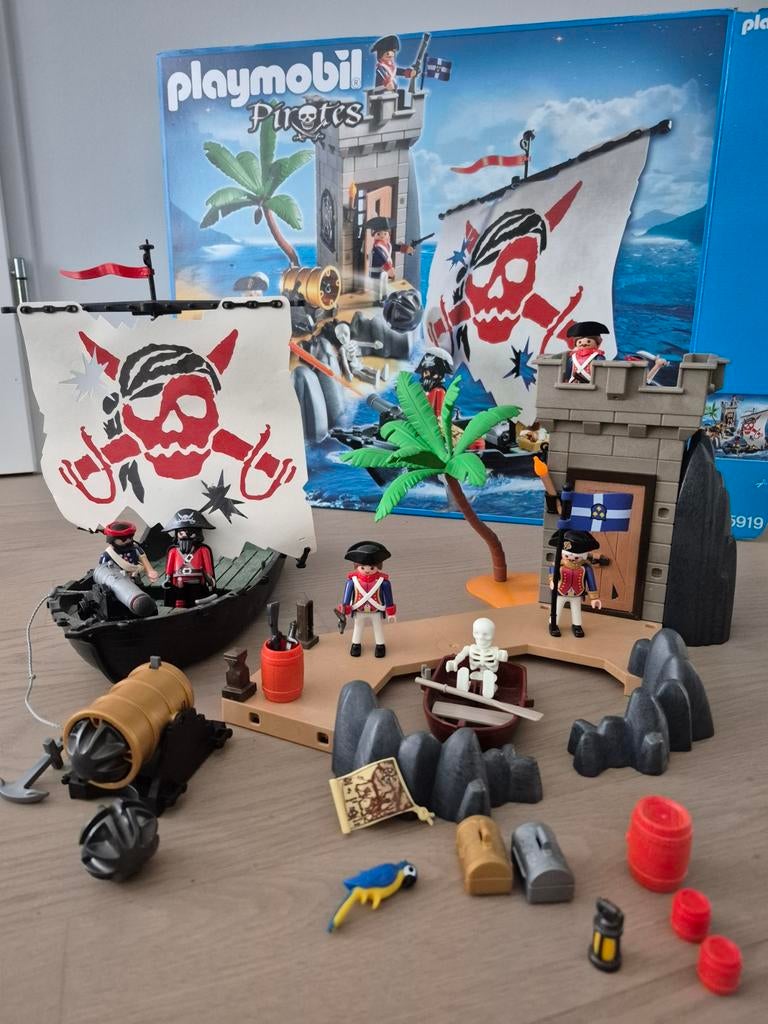 Playmobil 5919 Piratenschip & Soldatenfort - Compleet!, Kinderen en Baby's, Speelgoed | Playmobil, Ophalen of Verzenden, Zo goed als nieuw
