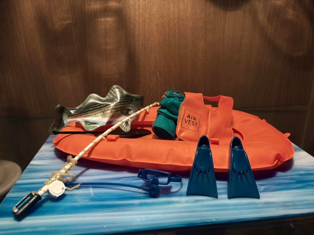 Big Jim Opblaasbaar Bootje / Vlot - vrijwel complete Set