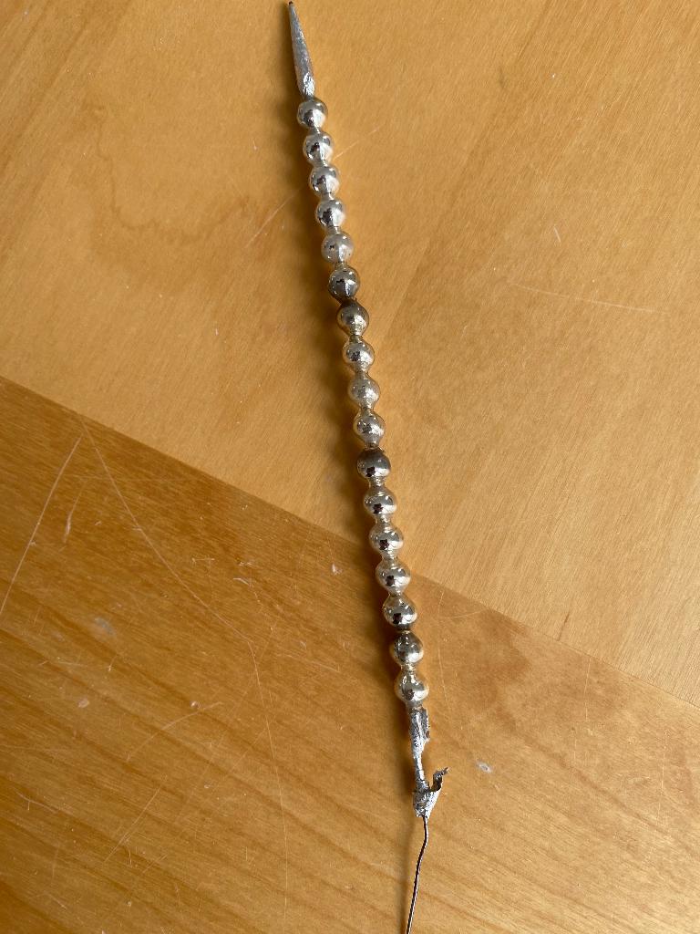 Antieke Kerst versiering Glazen Gablonzer stokje, Ophalen of Verzenden, Zo goed als nieuw