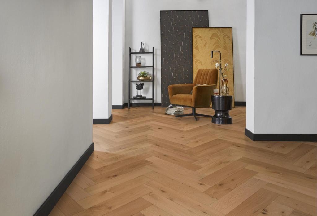 Eiken tapis visgraat vloer geplaatst v.a.€ 99,00 all-in, Ophalen of Verzenden, Nieuw, 25 tot 50 m², Parket