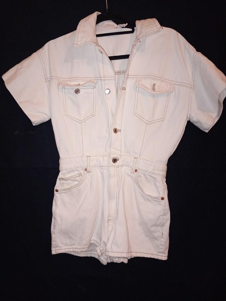 Zara Denim Broekpak / Onsie - Maat S, Ophalen of Verzenden, Zo goed als nieuw, Maat 36 (S), Zara