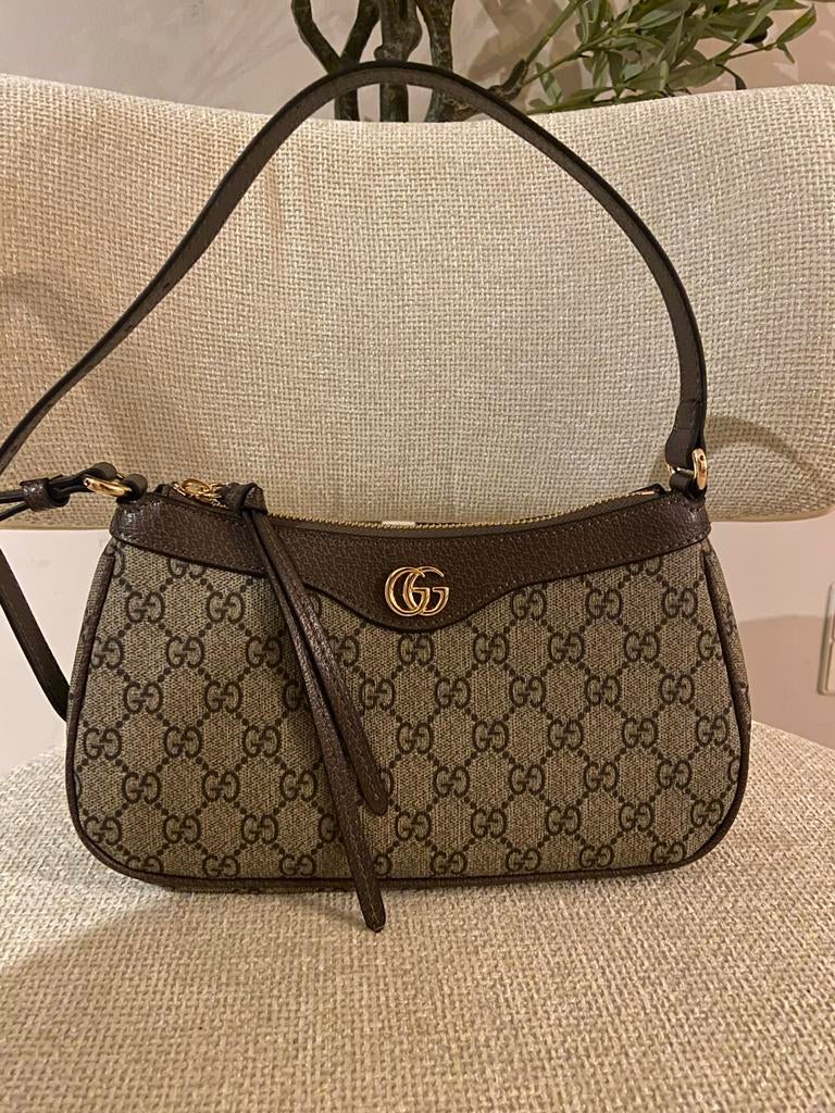 Gucci Ophidia Mini, Sieraden, Tassen en Uiterlijk, Tassen | Damestassen, Ophalen of Verzenden, Zo goed als nieuw, Groen
