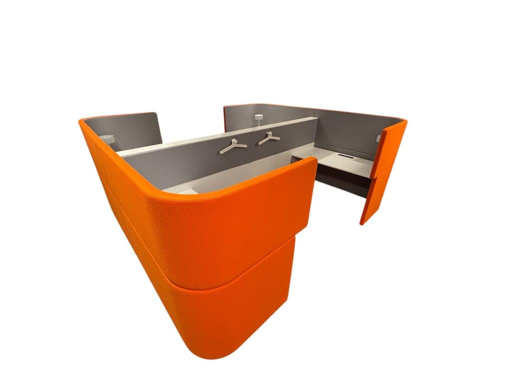 4 akoestische werkplekken – Bene Dockland (oranje), Huis en Inrichting, Ophalen of Verzenden, Nieuw