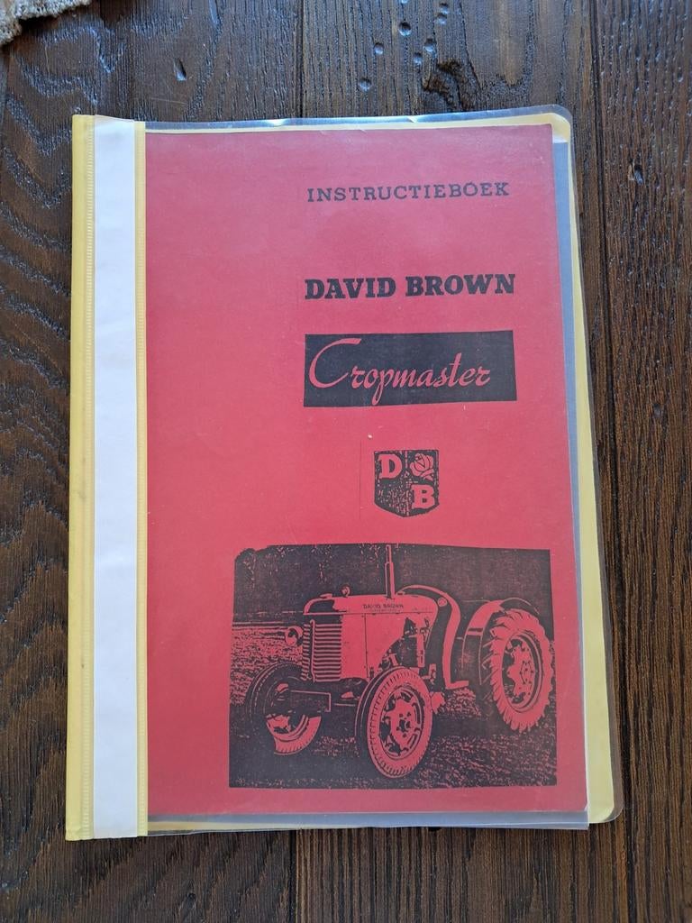 David Brown Cropmaster instructieboek., Ophalen of Verzenden