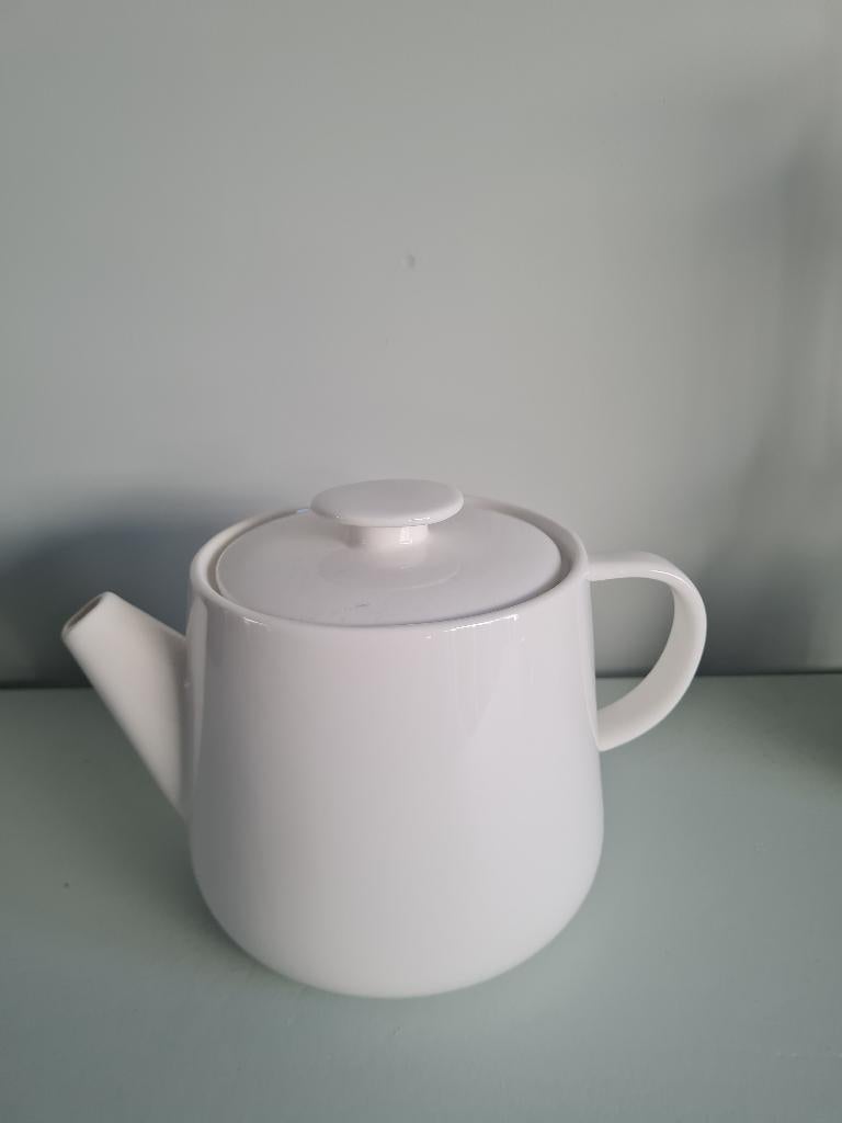 Theepot Wit, Huis en Inrichting, Keuken | Servies, Nieuw, Overige typen, Overige stijlen, Porselein, Ophalen of Verzenden