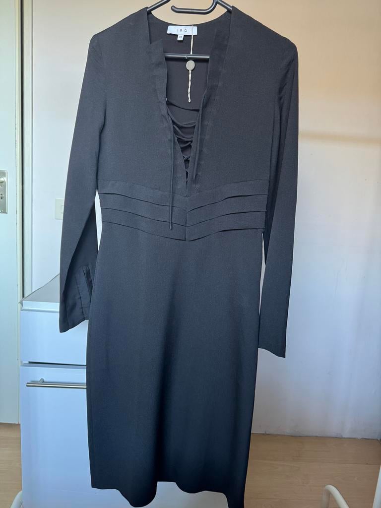 IRO Jurk - Nieuw zonder prijskaartje, Zwart, Nieuw, Ophalen of Verzenden, Knielengte