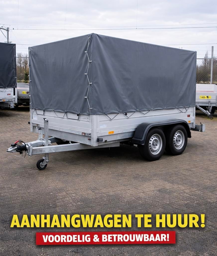 Dichte aanhangwagen te huur - Ideaal voor verhuizingen!, Ophalen, Gebruikt