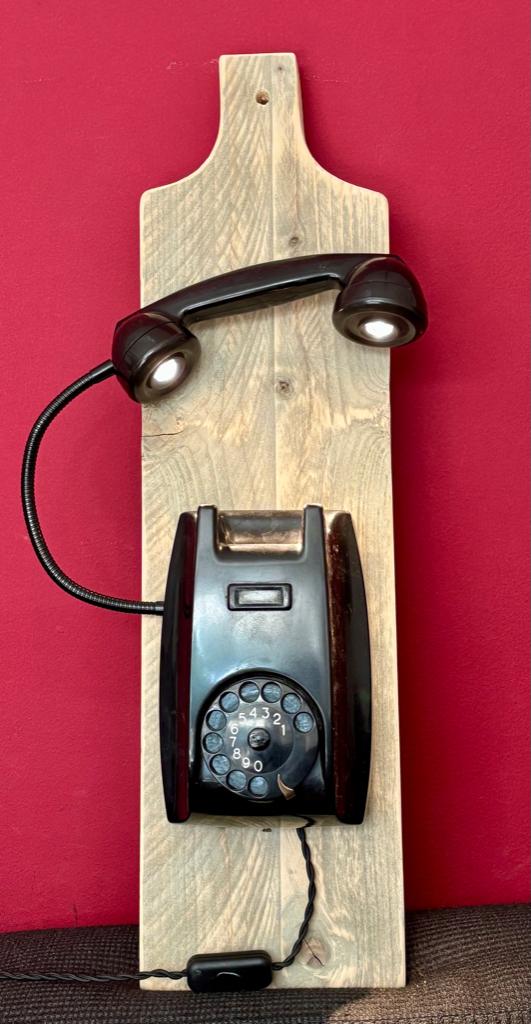 Wandlamp “PTT", Ophalen, Gebruikt, Overige materialen, Vintage,Funky,Home,Decoratief,Cool,Retro,Design.