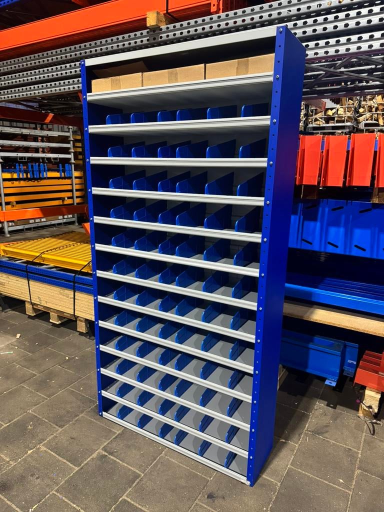 Vakkenkast met verdeelschotten 198x100x30cm Nieuw!, Ophalen