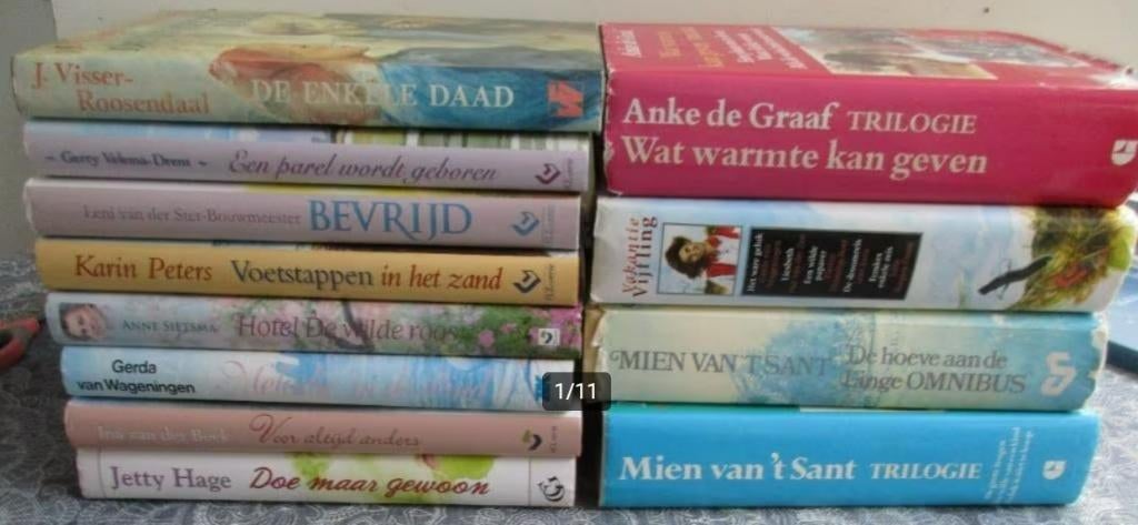 9 romans + 5 omnibus of trilogie - samen 7,50 euro, Boeken, Romans, Gelezen, Ophalen of Verzenden