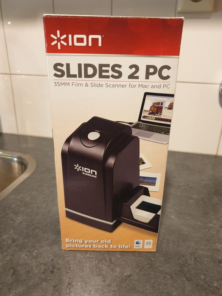 ION Slides 2 PC 35mm Filmscanner, Computers en Software, Scanners, Gebruikt, Diascanner, MacOS, Windows, Ophalen of Verzenden