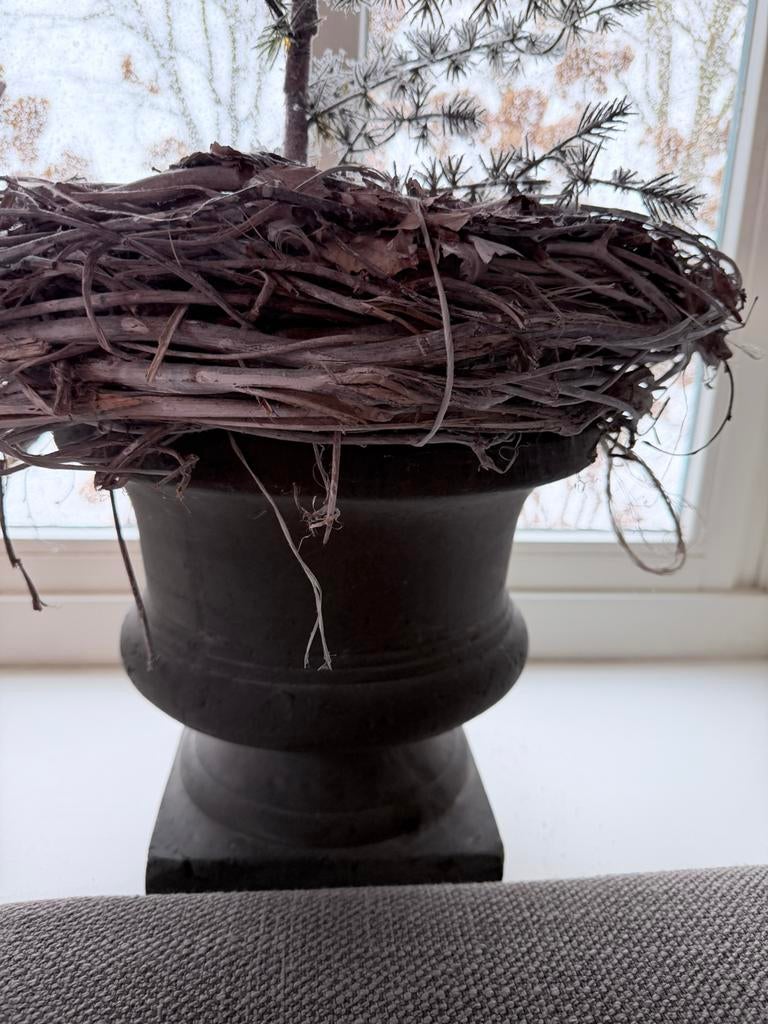 Brocante landelijke potten / bloempotten, Tuin en Terras, Bloempotten, Zo goed als nieuw, Aardewerk, Minder dan 40 cm, Minder dan 25 cm