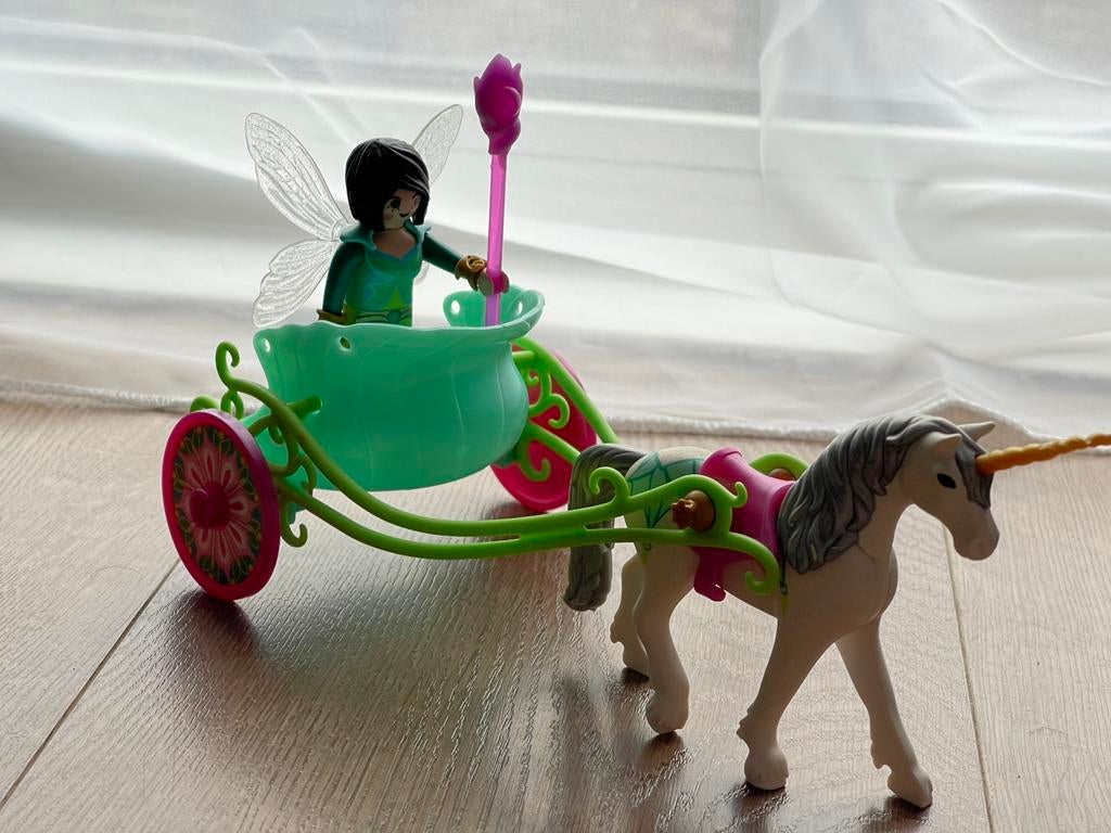 Playmobil Fairies eenhoornkoets met Vlinderfee nr. 5446, Ophalen of Verzenden, Zo goed als nieuw, Complete set