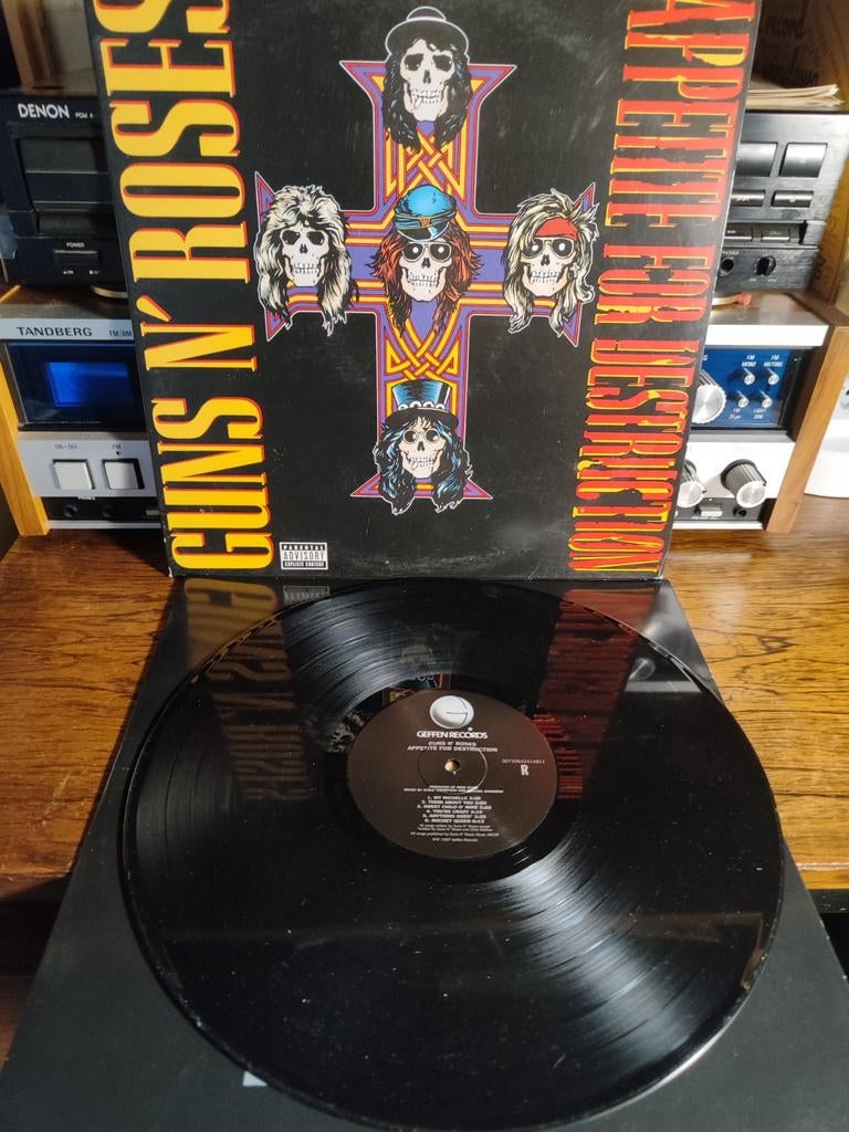 Guns N' Roses - Appetite For Destruction Vinyl, Ophalen of Verzenden, Zo goed als nieuw, 12 inch, Rock-'n-Roll