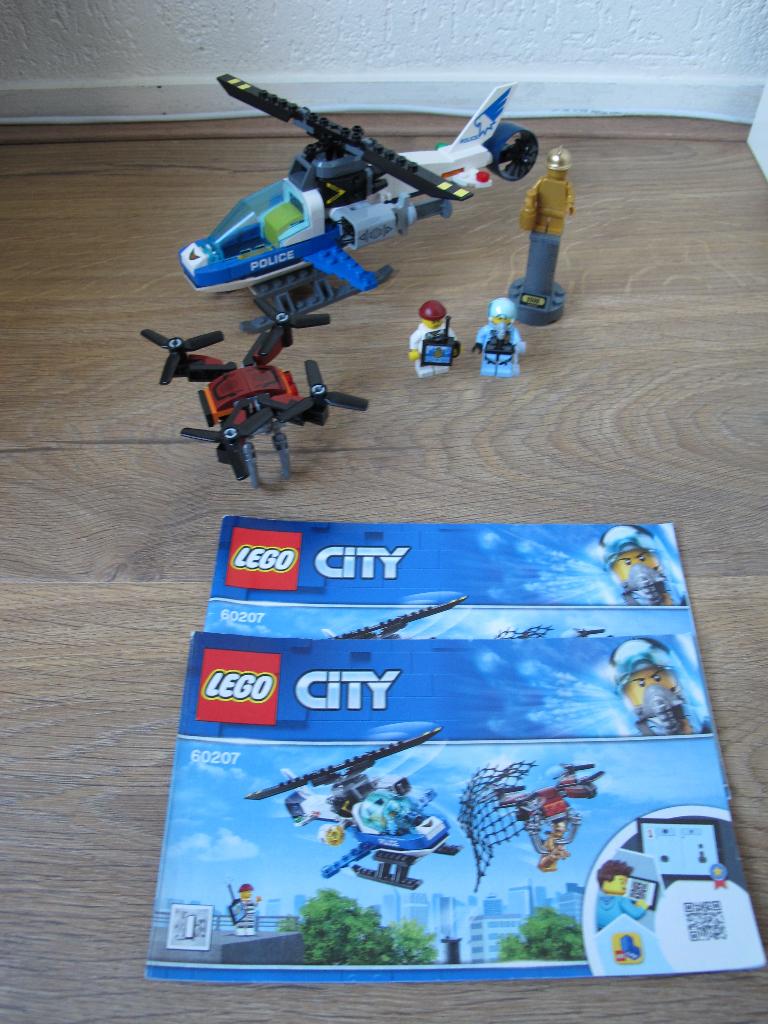 Lego City 60207 Luchtpolitie drone-achtervolging, Ophalen of Verzenden, Zo goed als nieuw, Complete set, Lego