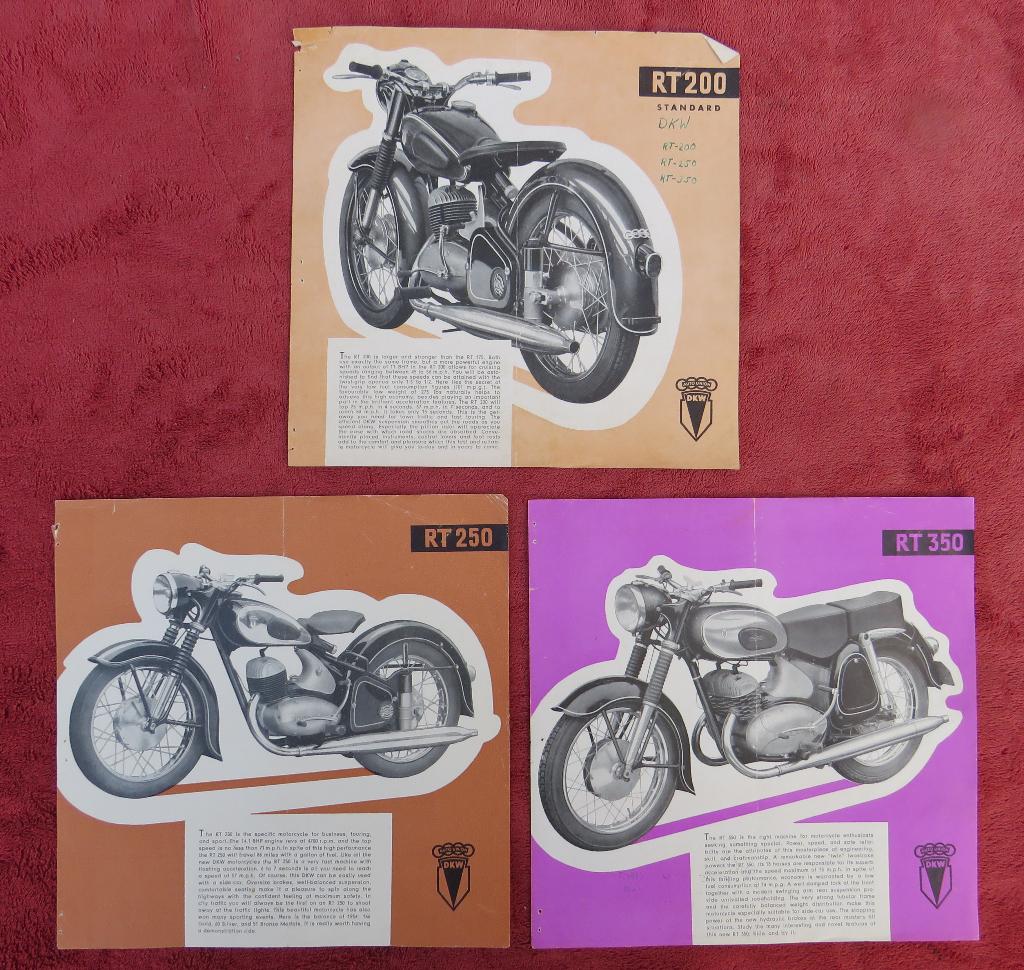 3 DKW brochures, USA, Ophalen of Verzenden, Overige merken