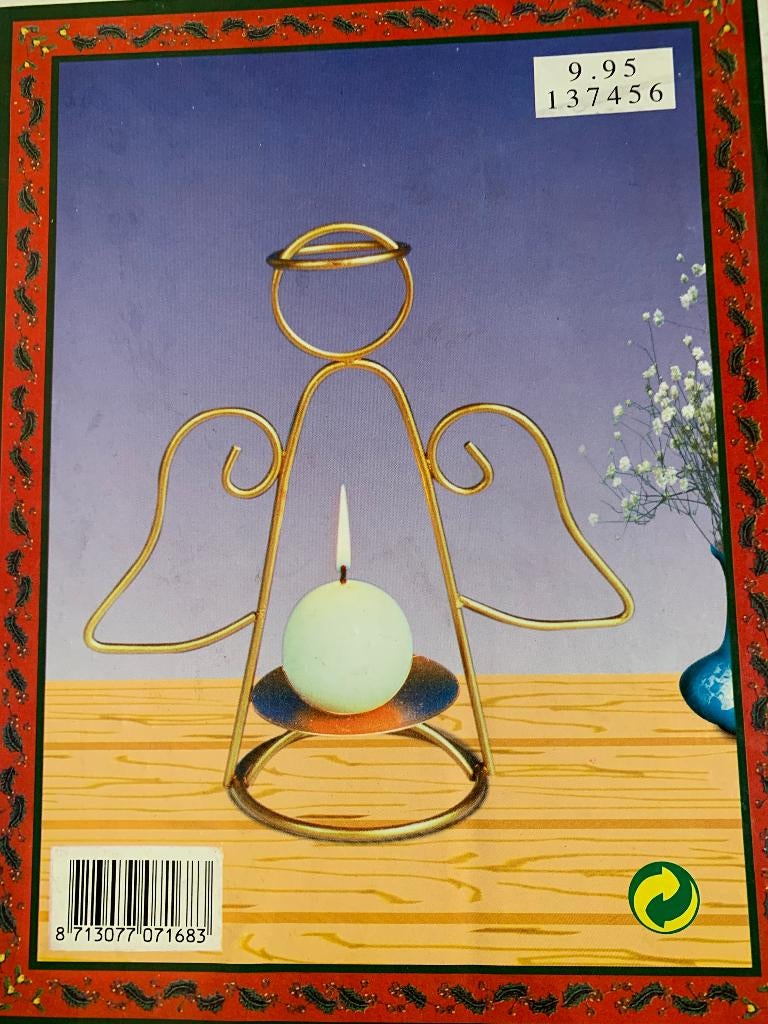 Kerst engel-kaars-houder, Diversen, Kerst, Nieuw, Ophalen of Verzenden